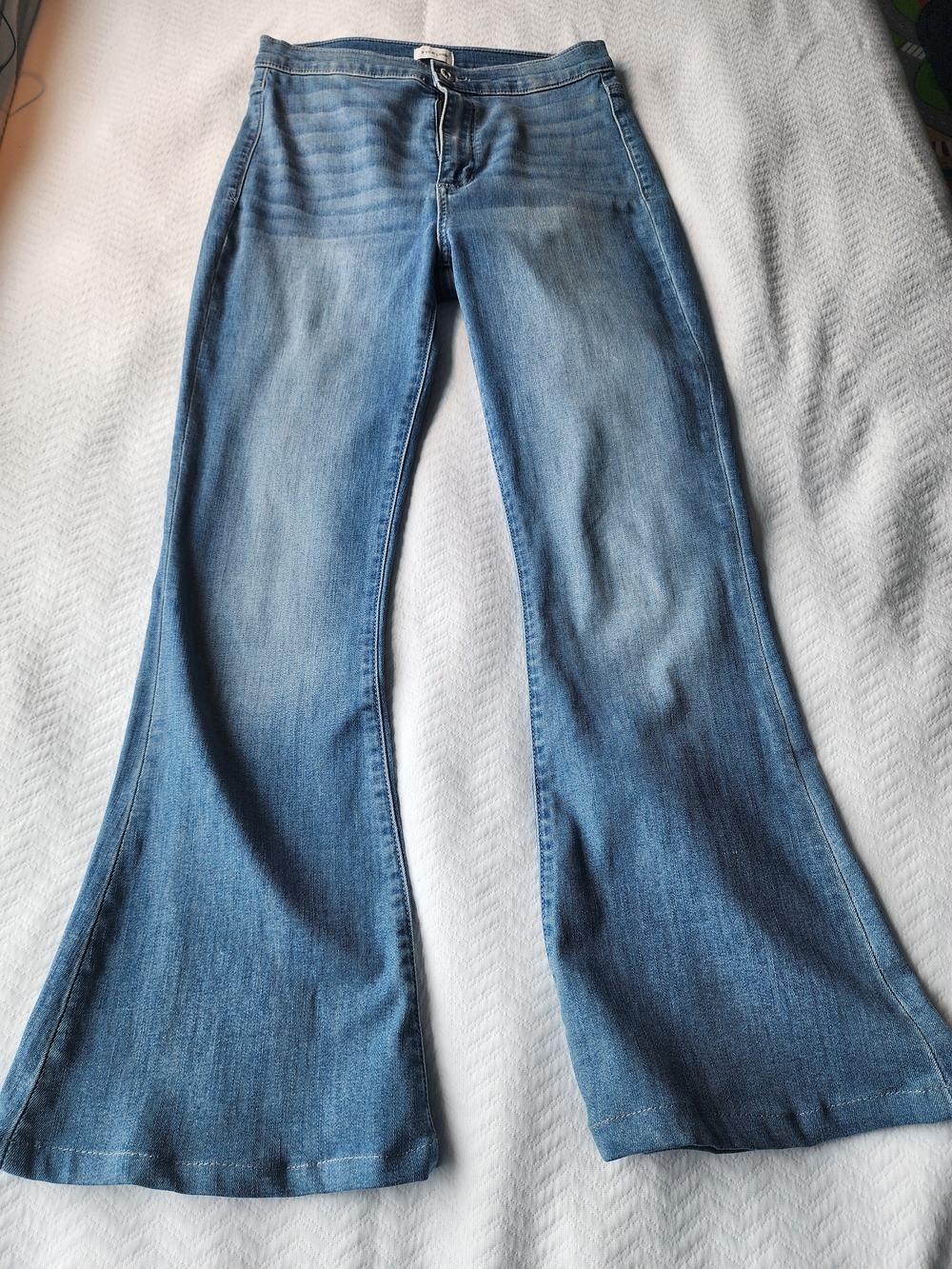 Sneak Peek Light Blue Flare Jeans